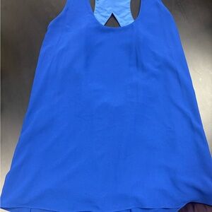 Naked Zebra Royal Blue Cutout Top